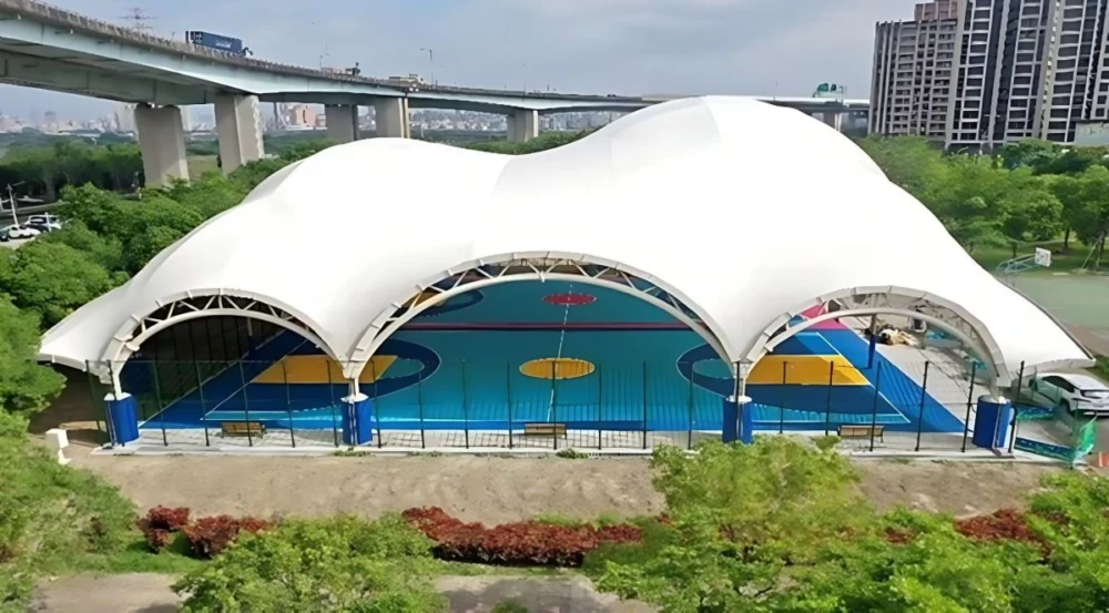 五股天幕籃球場7月1日起試營運 倡導禮讓婦幼優先使用 五股天幕籃球場7月1日起試營運 倡導禮讓婦幼優先使用
